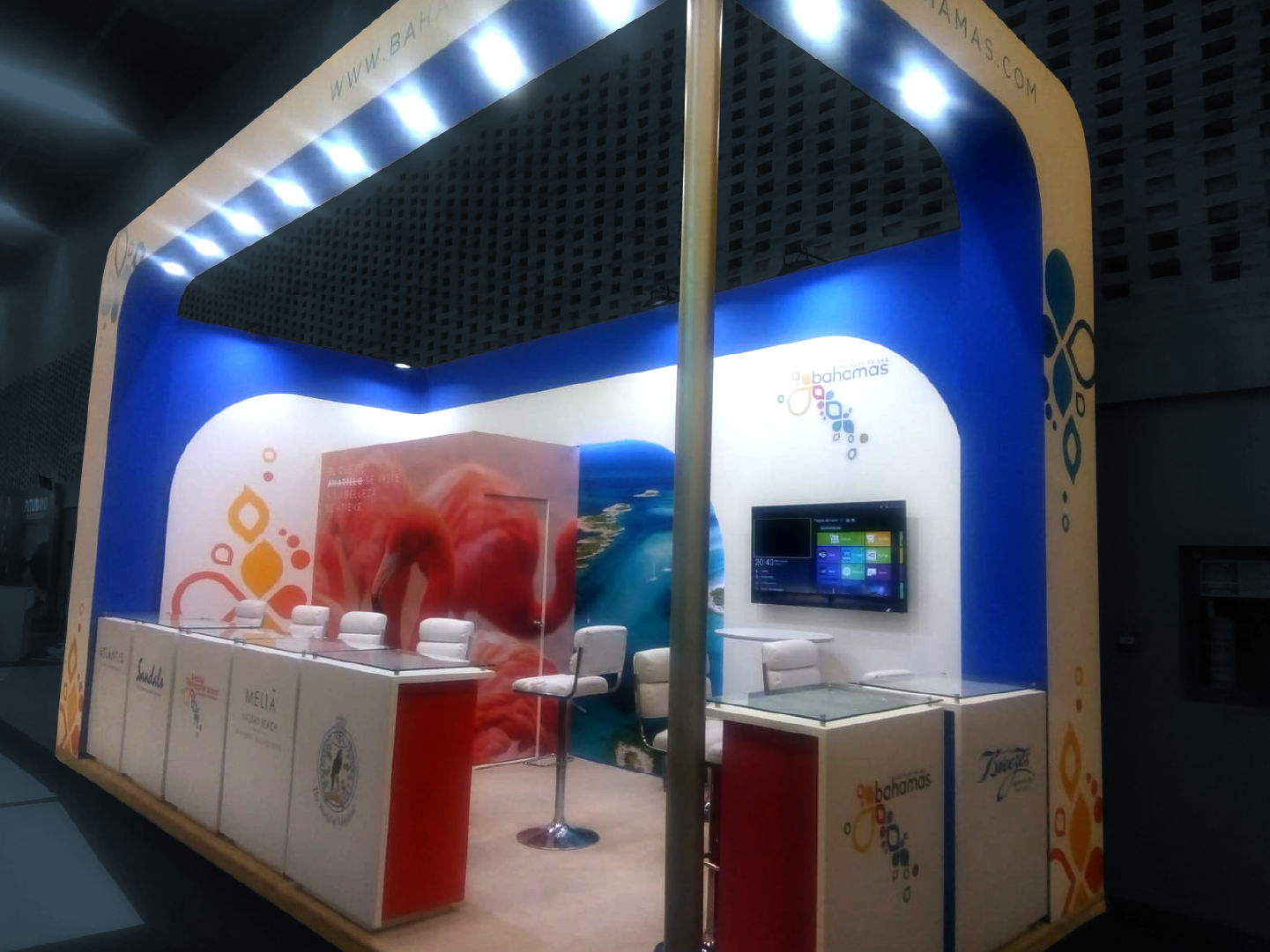 Tourism pavilion design for BAHAMAS at ANATO 2018 by Diper Exhibitions