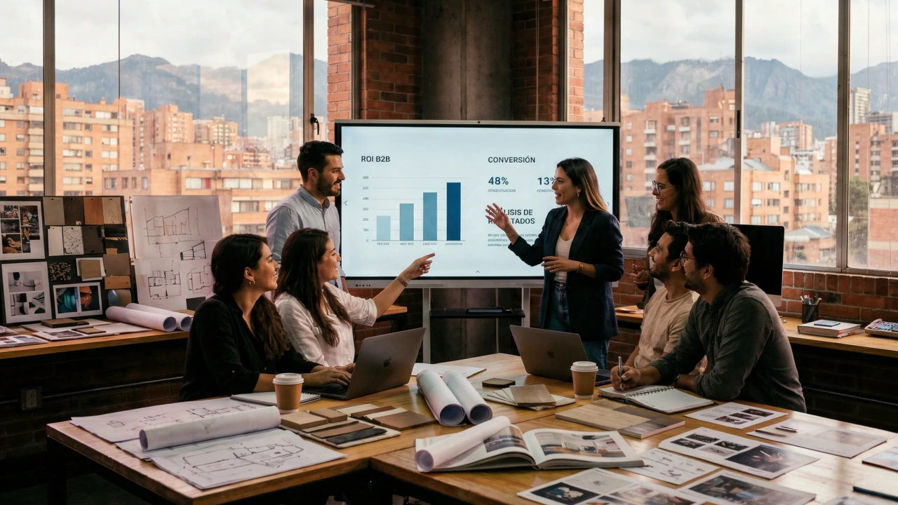 B2B trade show ROI measurement system using lead conversion data and financial metrics